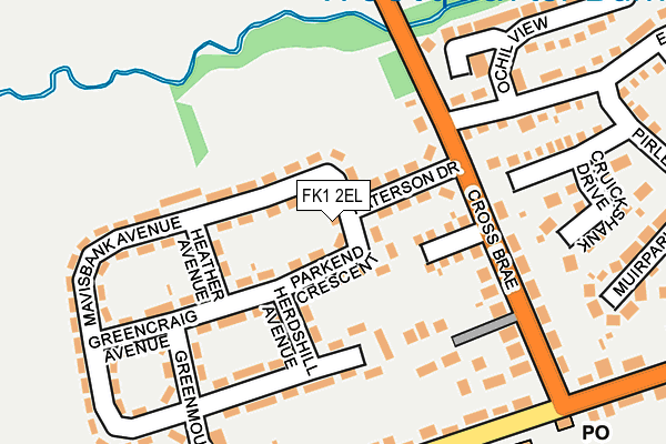 FK1 2EL map - OS OpenMap – Local (Ordnance Survey)