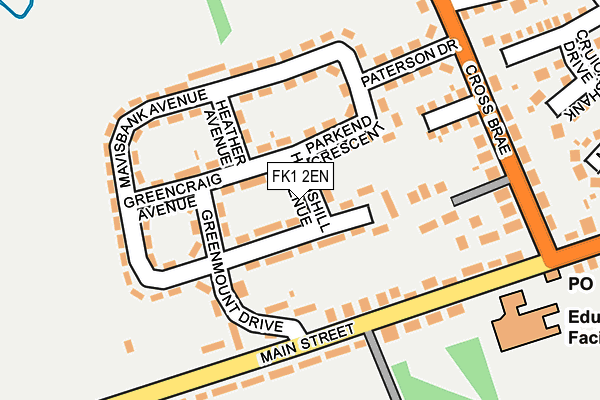 FK1 2EN map - OS OpenMap – Local (Ordnance Survey)