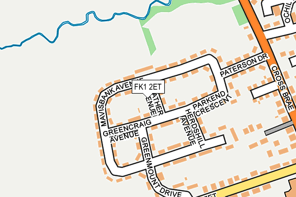 FK1 2ET map - OS OpenMap – Local (Ordnance Survey)