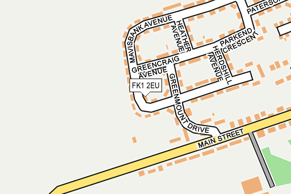 FK1 2EU map - OS OpenMap – Local (Ordnance Survey)