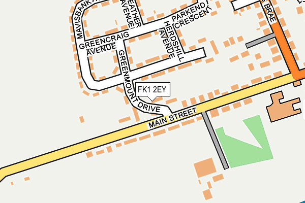 FK1 2EY map - OS OpenMap – Local (Ordnance Survey)