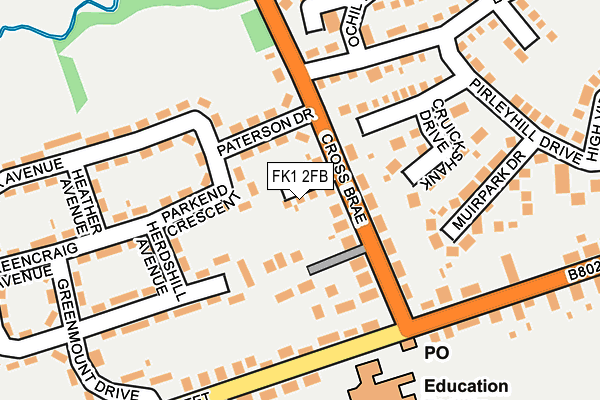 FK1 2FB map - OS OpenMap – Local (Ordnance Survey)