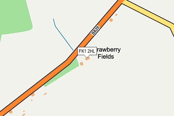 FK1 2HL map - OS OpenMap – Local (Ordnance Survey)