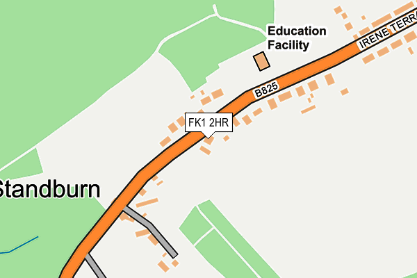 FK1 2HR map - OS OpenMap – Local (Ordnance Survey)