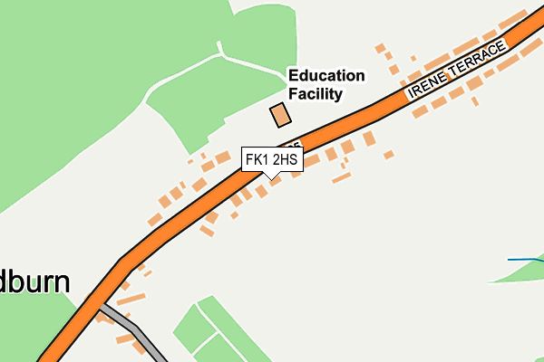 FK1 2HS map - OS OpenMap – Local (Ordnance Survey)