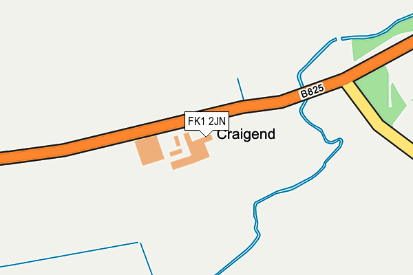 FK1 2JN map - OS OpenMap – Local (Ordnance Survey)