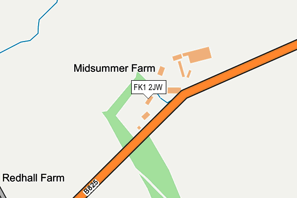 FK1 2JW map - OS OpenMap – Local (Ordnance Survey)