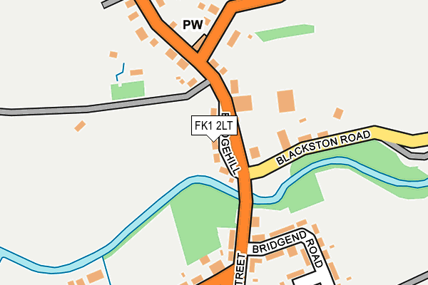 FK1 2LT map - OS OpenMap – Local (Ordnance Survey)