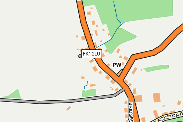 FK1 2LU map - OS OpenMap – Local (Ordnance Survey)