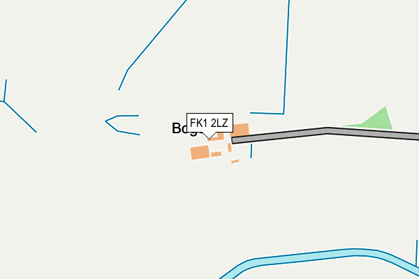 FK1 2LZ map - OS OpenMap – Local (Ordnance Survey)