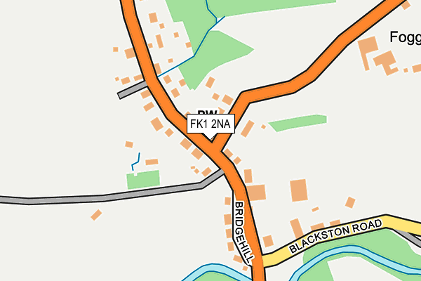 FK1 2NA map - OS OpenMap – Local (Ordnance Survey)