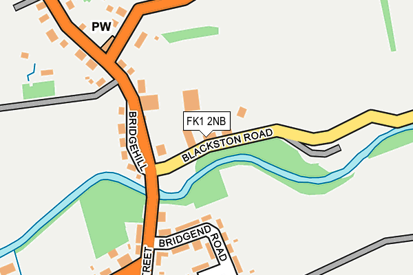 FK1 2NB map - OS OpenMap – Local (Ordnance Survey)