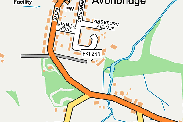 FK1 2NN map - OS OpenMap – Local (Ordnance Survey)