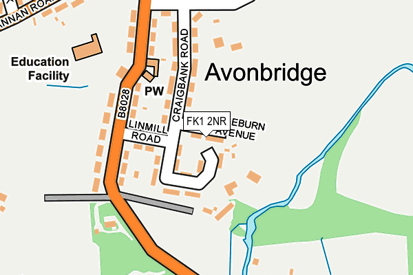 FK1 2NR map - OS OpenMap – Local (Ordnance Survey)