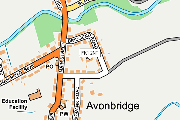 FK1 2NT map - OS OpenMap – Local (Ordnance Survey)