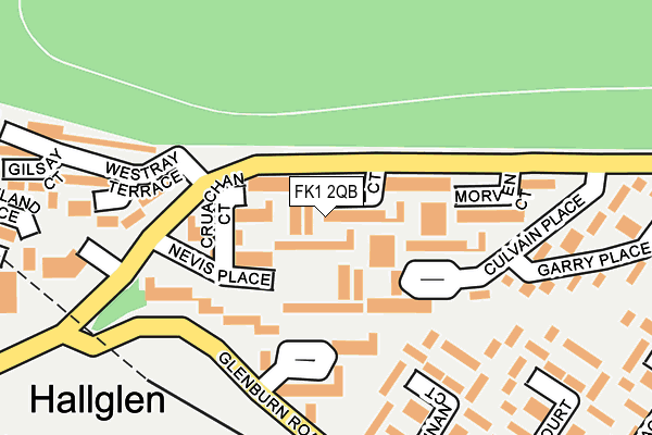 FK1 2QB map - OS OpenMap – Local (Ordnance Survey)