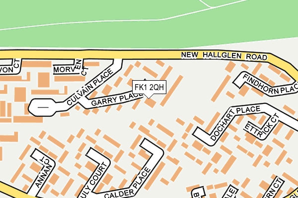 FK1 2QH map - OS OpenMap – Local (Ordnance Survey)