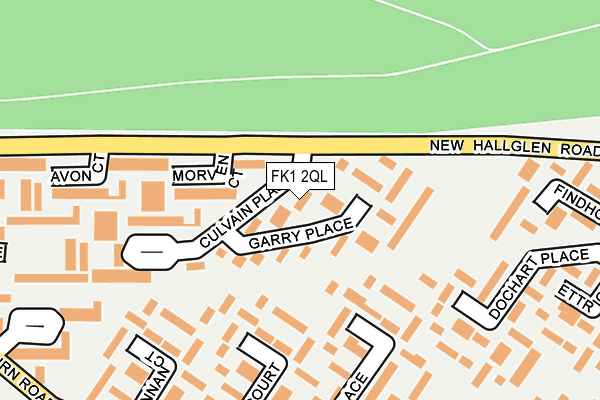 FK1 2QL map - OS OpenMap – Local (Ordnance Survey)
