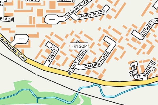 FK1 2QP map - OS OpenMap – Local (Ordnance Survey)