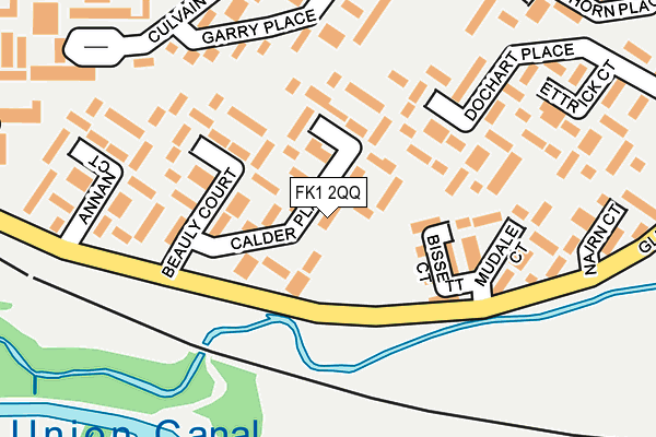 FK1 2QQ map - OS OpenMap – Local (Ordnance Survey)