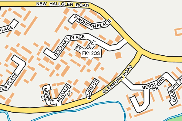 FK1 2QS map - OS OpenMap – Local (Ordnance Survey)