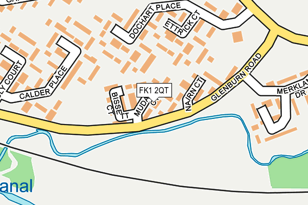 FK1 2QT map - OS OpenMap – Local (Ordnance Survey)