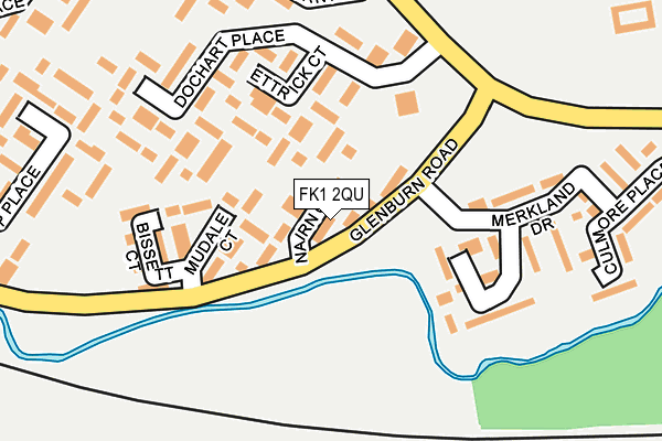 FK1 2QU map - OS OpenMap – Local (Ordnance Survey)