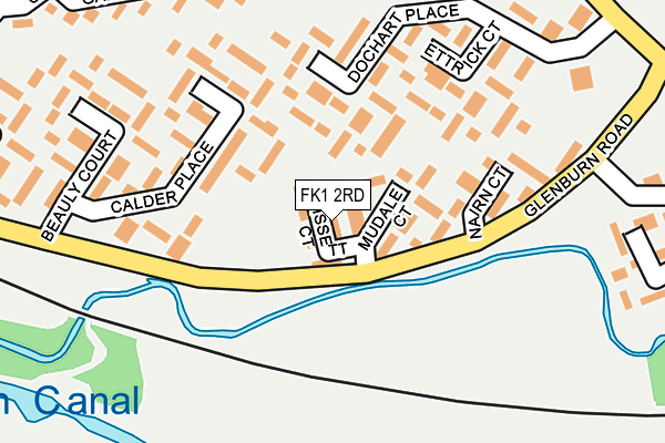 FK1 2RD map - OS OpenMap – Local (Ordnance Survey)