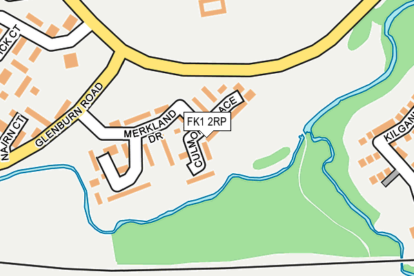 FK1 2RP map - OS OpenMap – Local (Ordnance Survey)