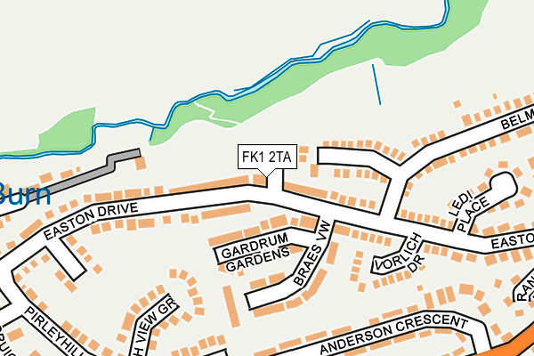 FK1 2TA map - OS OpenMap – Local (Ordnance Survey)