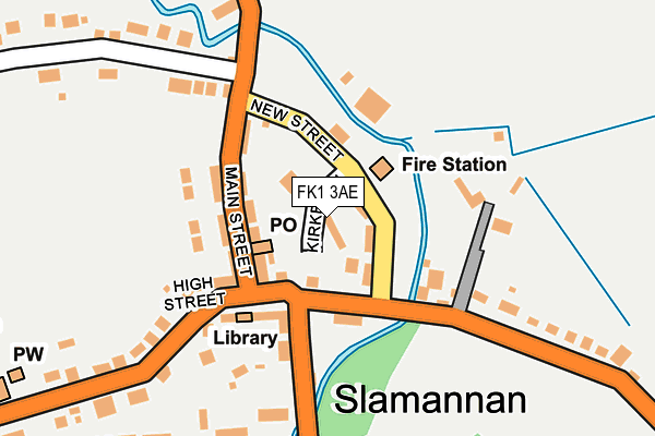 FK1 3AE map - OS OpenMap – Local (Ordnance Survey)