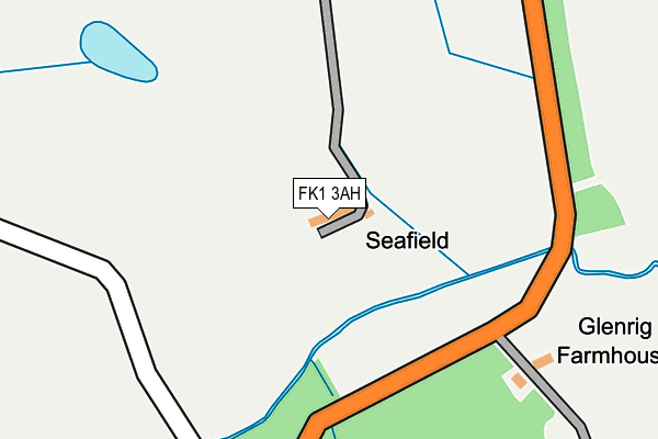 FK1 3AH map - OS OpenMap – Local (Ordnance Survey)