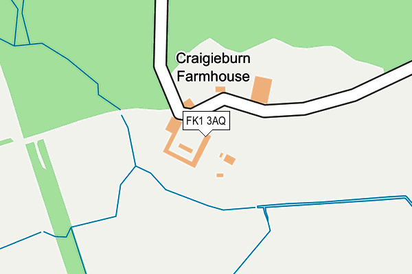 FK1 3AQ map - OS OpenMap – Local (Ordnance Survey)