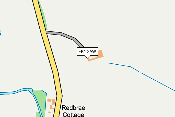 FK1 3AW map - OS OpenMap – Local (Ordnance Survey)