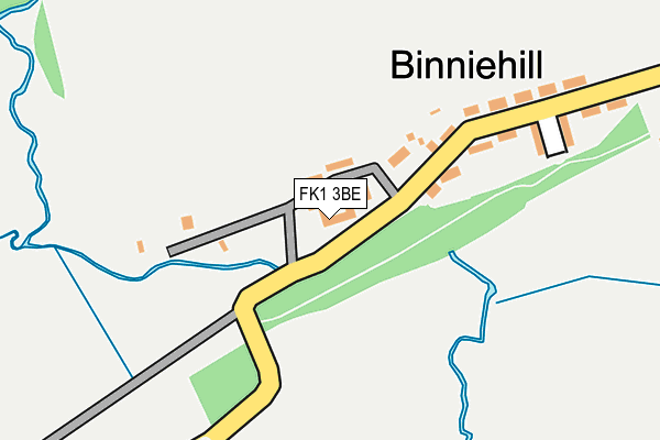 FK1 3BE map - OS OpenMap – Local (Ordnance Survey)