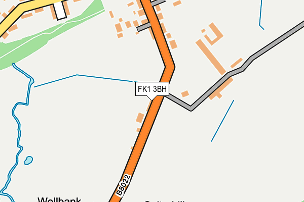 FK1 3BH map - OS OpenMap – Local (Ordnance Survey)