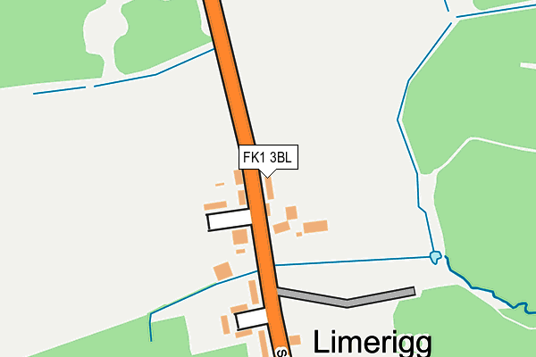 FK1 3BL map - OS OpenMap – Local (Ordnance Survey)