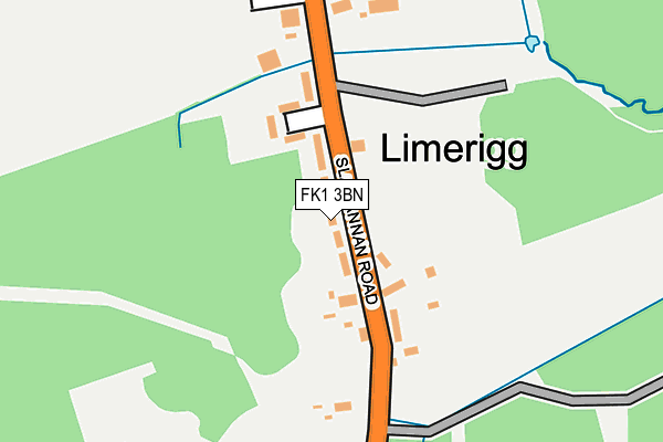 FK1 3BN map - OS OpenMap – Local (Ordnance Survey)