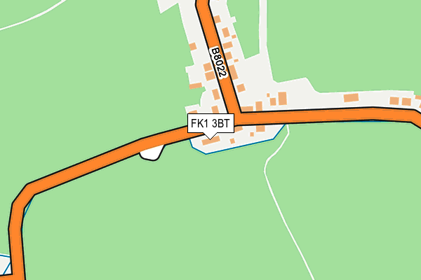 FK1 3BT map - OS OpenMap – Local (Ordnance Survey)