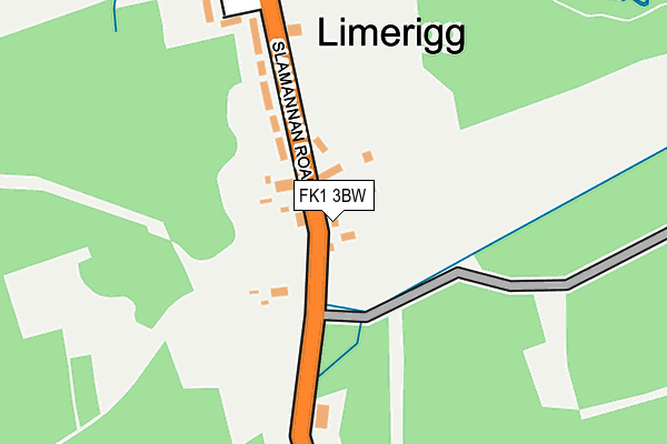 FK1 3BW map - OS OpenMap – Local (Ordnance Survey)