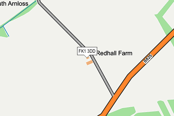 FK1 3DD map - OS OpenMap – Local (Ordnance Survey)