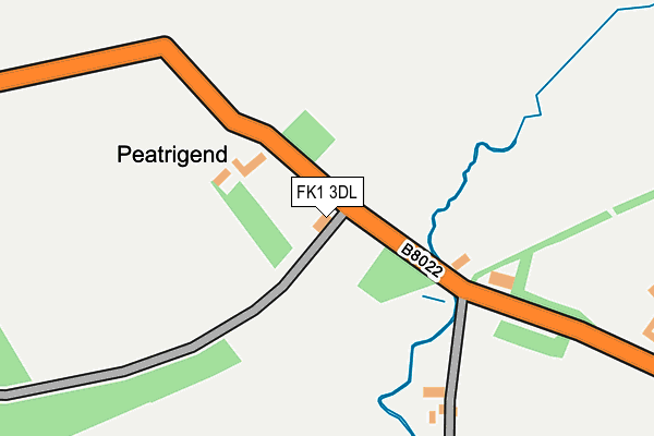 FK1 3DL map - OS OpenMap – Local (Ordnance Survey)