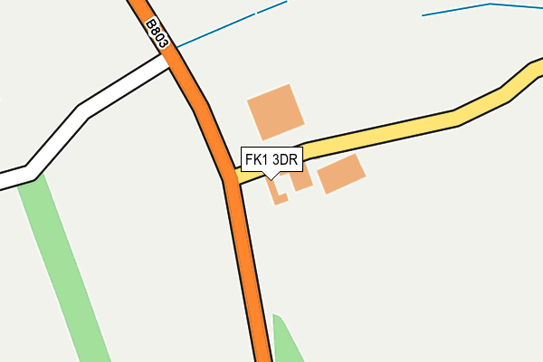 FK1 3DR map - OS OpenMap – Local (Ordnance Survey)