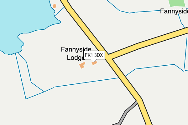 FK1 3DX map - OS OpenMap – Local (Ordnance Survey)