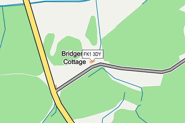 FK1 3DY map - OS OpenMap – Local (Ordnance Survey)