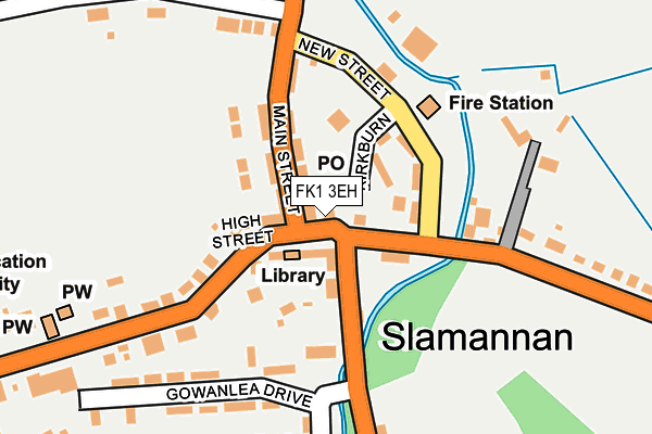 FK1 3EH map - OS OpenMap – Local (Ordnance Survey)