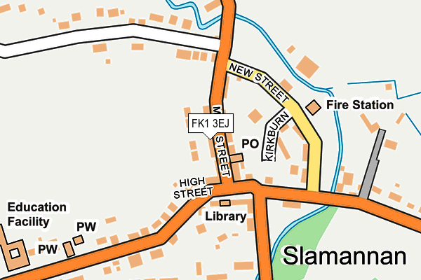 FK1 3EJ map - OS OpenMap – Local (Ordnance Survey)