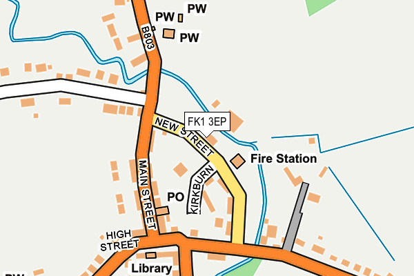 FK1 3EP map - OS OpenMap – Local (Ordnance Survey)
