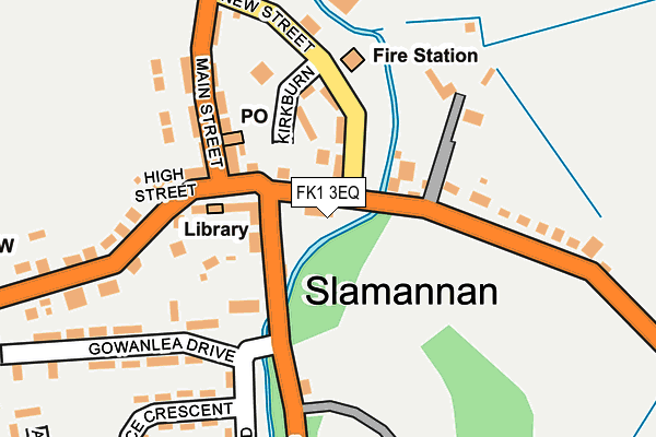 FK1 3EQ map - OS OpenMap – Local (Ordnance Survey)