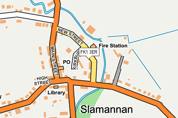 FK1 3ER map - OS OpenMap – Local (Ordnance Survey)